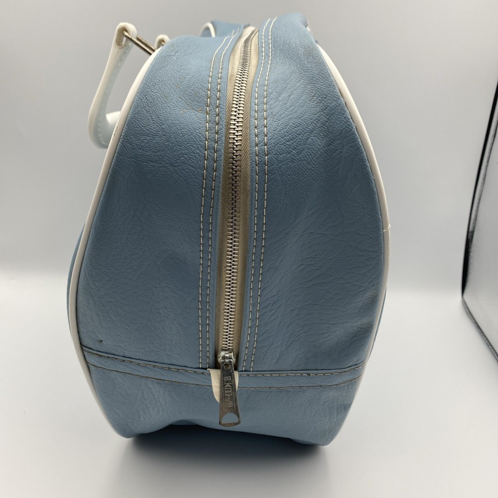 Gladding Bowling Ball Bag Light Blue VTG Carry Handles Storage