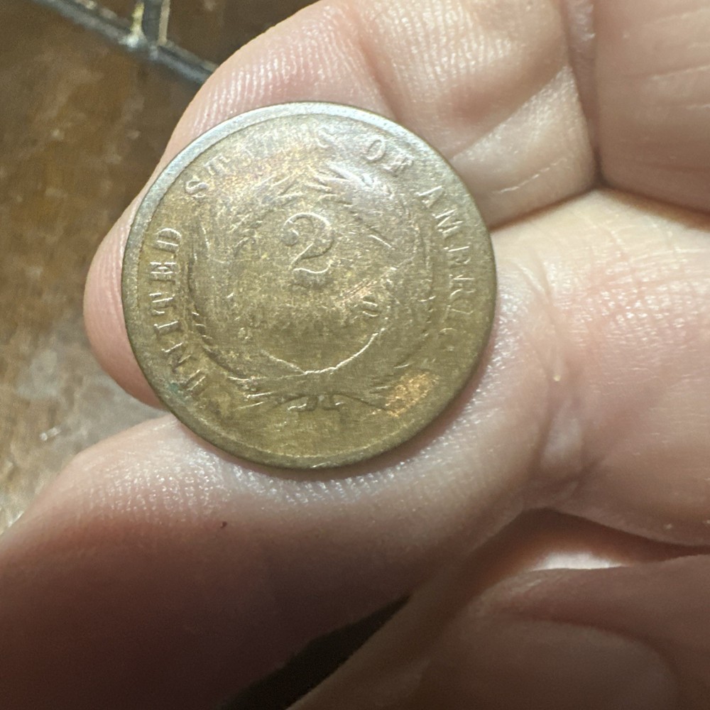 1866 2 Cent US Coin