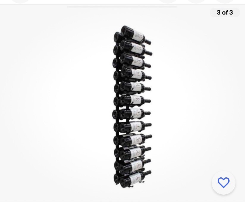 Smuxee 24 wine Bottle Rack Black
