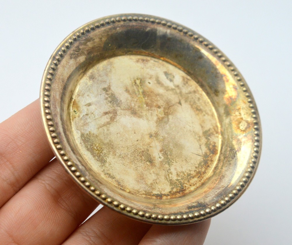 800 SILVER MINIATURE DISH PLATE 12,3 Grams