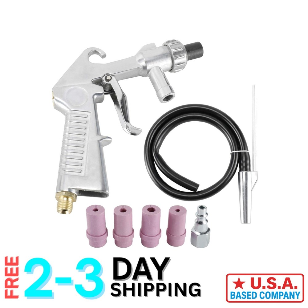 Complete Sandblasting Solution: Gun, Nozzles & Accessories - Efficient Cleaning