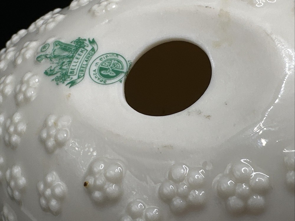 Large 5" Vintage Belleek Easter Egg