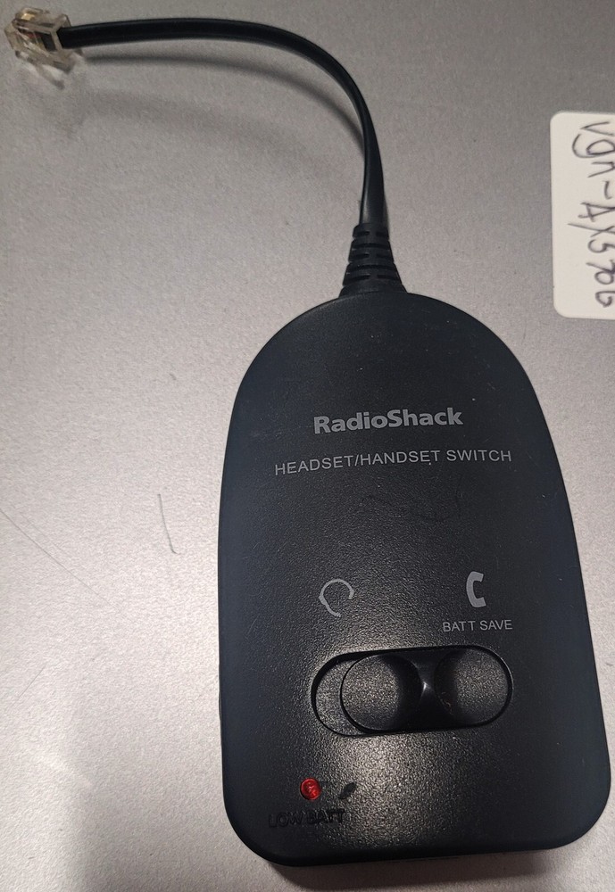 Radio Shack Telephone Headset / Handset Switch 43-2017