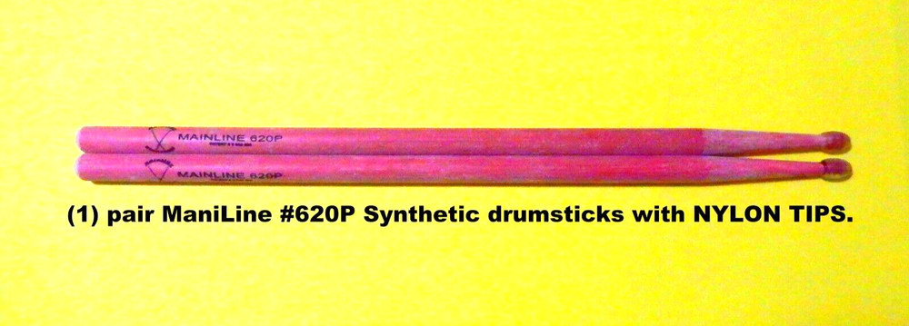 Mainline Synthetic Composite DRUMSTICKS, 620P Drumsticks (1)-pair