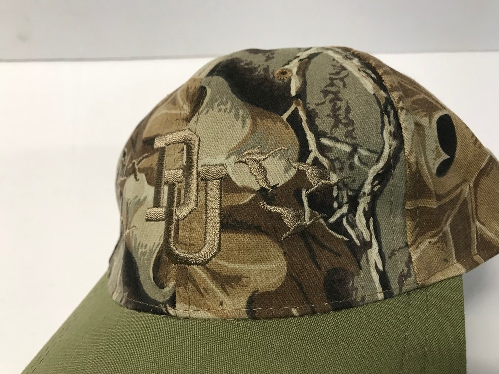 Ducks Unlimited Mossy Oak Camo Strapback Hat