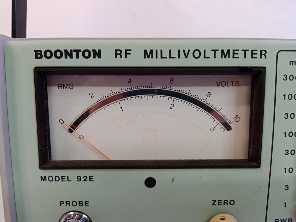 Boonton 92E RF Millivoltmeter - Powers On - No Probe - Untested