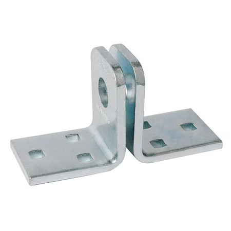 Abus 115/100 Hasp, Fixed, Zinc Plated, Pk2