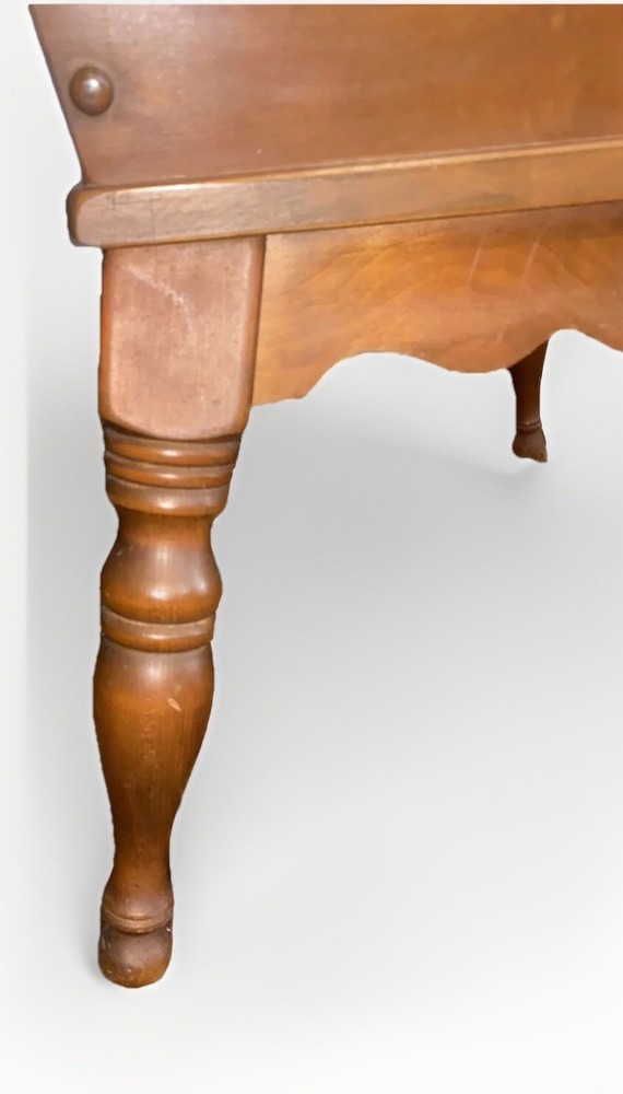 Vintage Baumritter Colonial Maple Wood Dough Box End Table