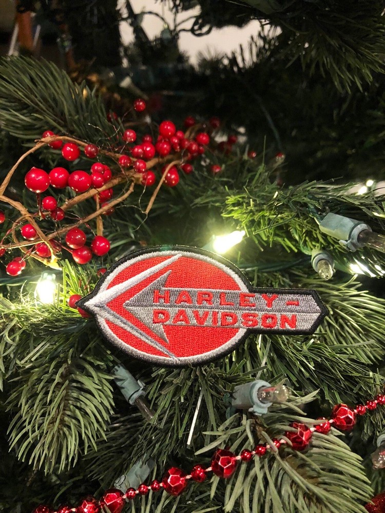 Retro Harley Davidson Motorcycle Arrow Patch