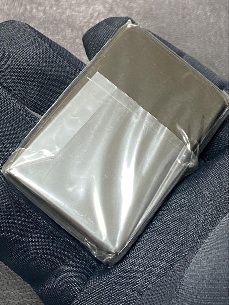 Zippo Fire Stripe Silver Etching One Sided Processing Lighter Regular Japan