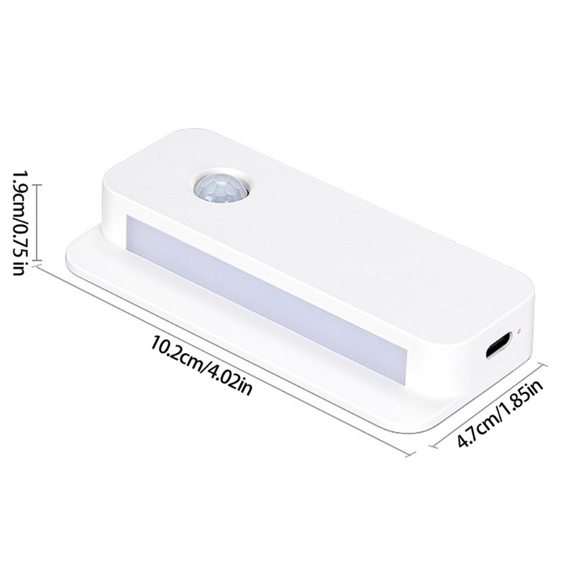 Motion Activated Nightlight Rechargeable Installation Plastic Housing