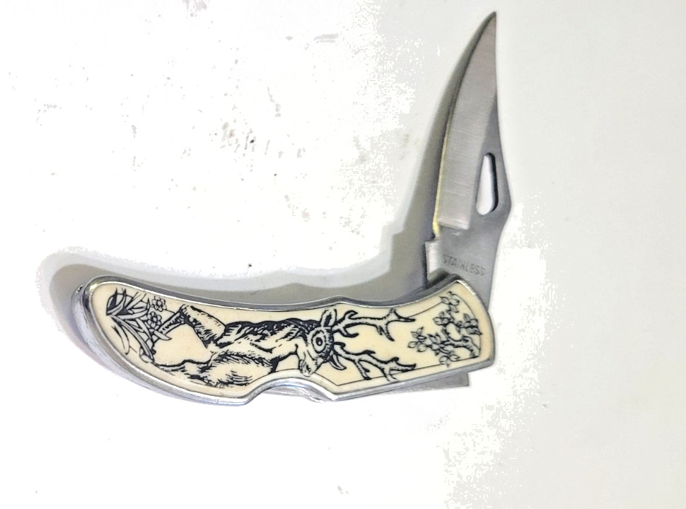 Folding Knife | Classic Lockback Deer Hunter Pocket Knife