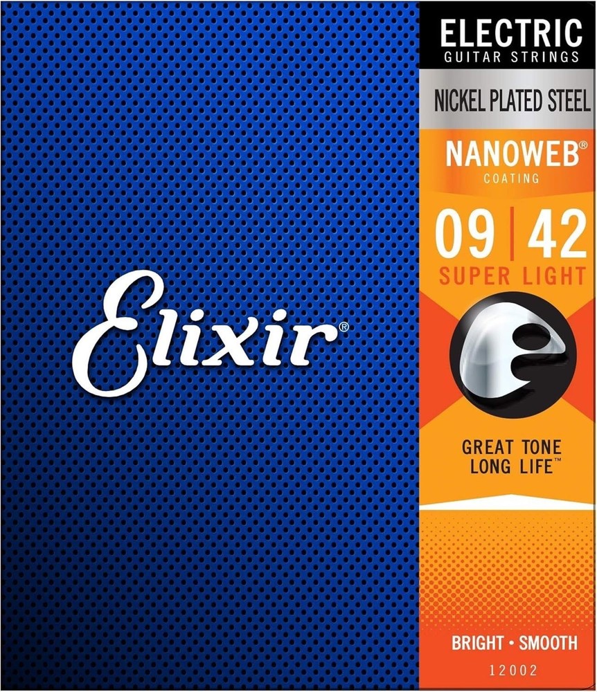 Elixir 12002 Electric Nano Super Light 9-42 (2 Pack)
