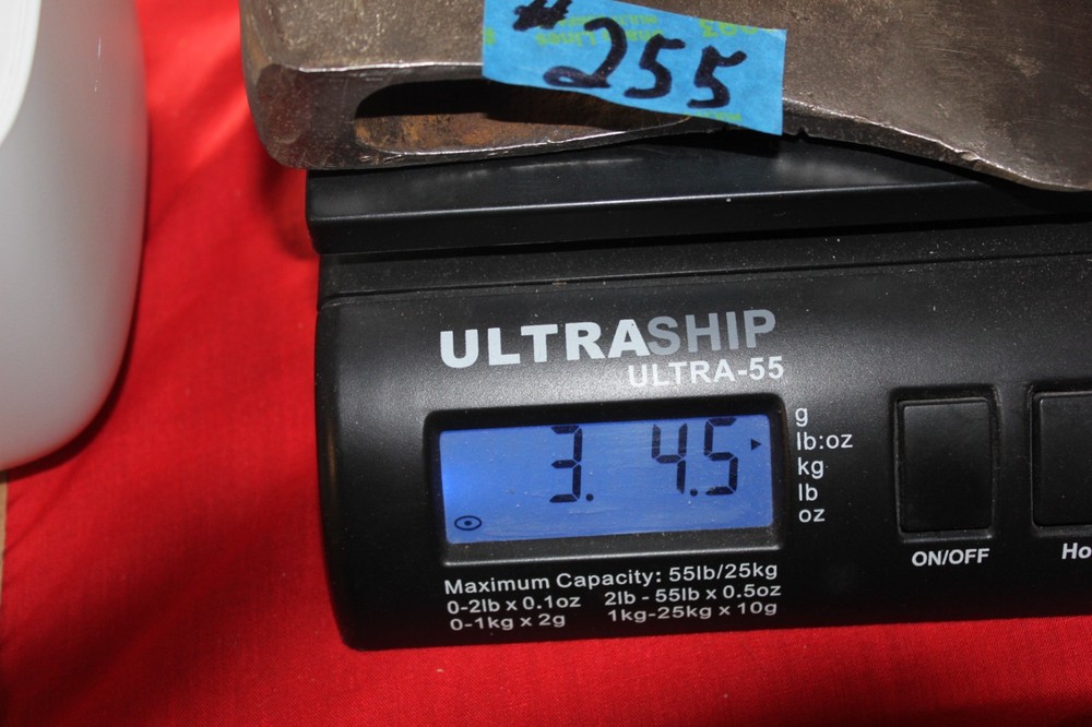 Vintage Unbranded Single Bit Axe Head, 3 lb. 4.5 oz