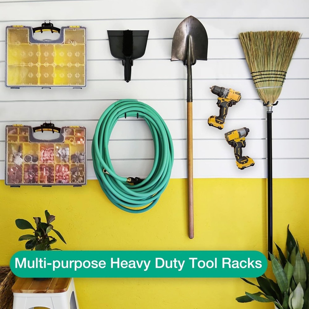 8-Pack Pegboard Hooks, Peg Board Tool Utility Hooks & Hangers Fit 1/4" Pegboa...