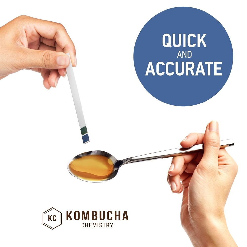 Kombucha pH Strips Kit 0-6 pH Range Accurate 100pcs for Fermentation