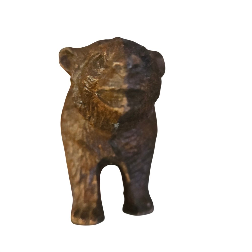 Vintage Composite Bear Figurine Rustic Cabin Decor Grizzly Sculpture