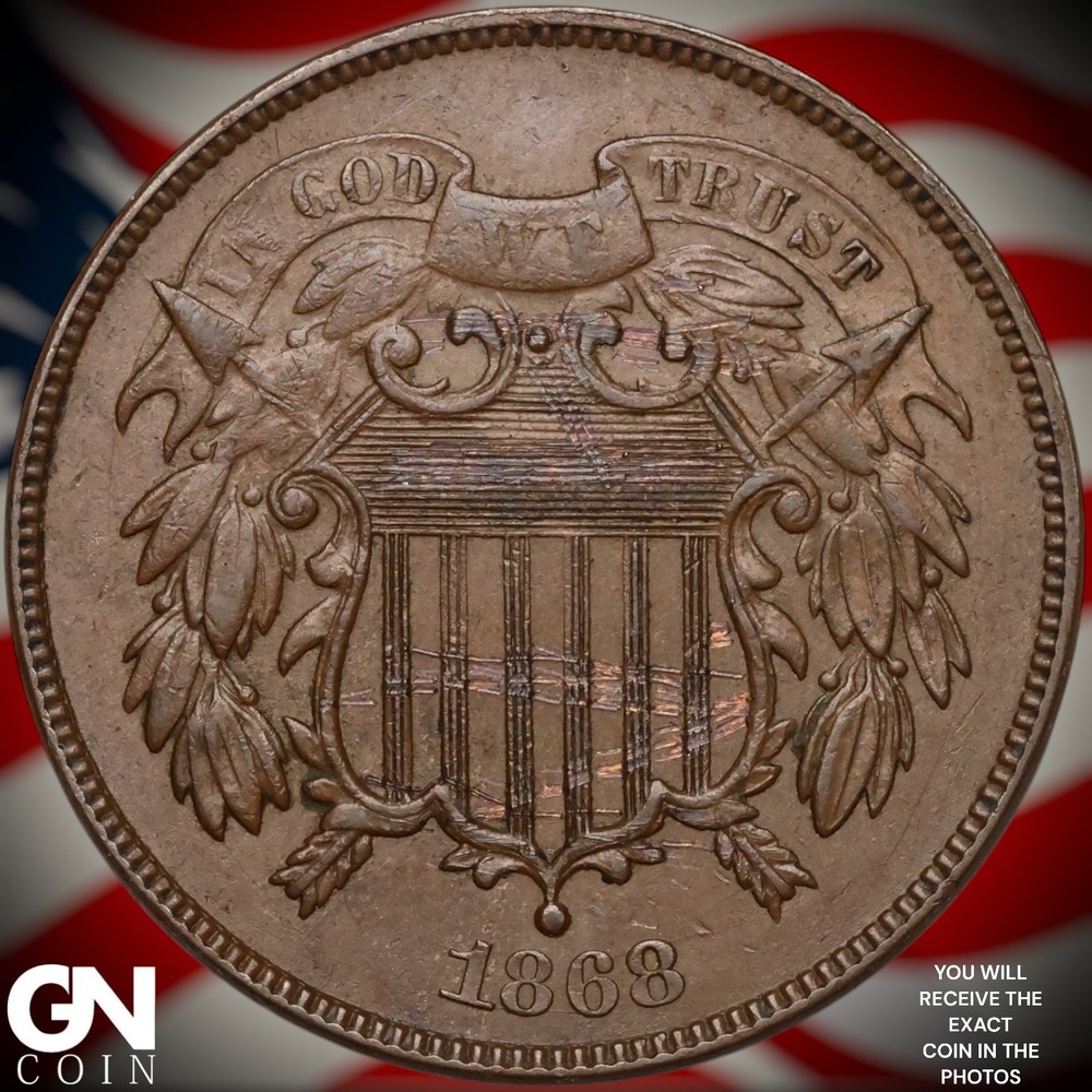 1868 2 Cent Piece A9117