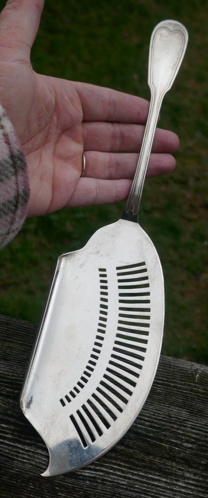 Antique Dated 1907 Dutch .833 Fine Silver Fish Server - 12.25" Long