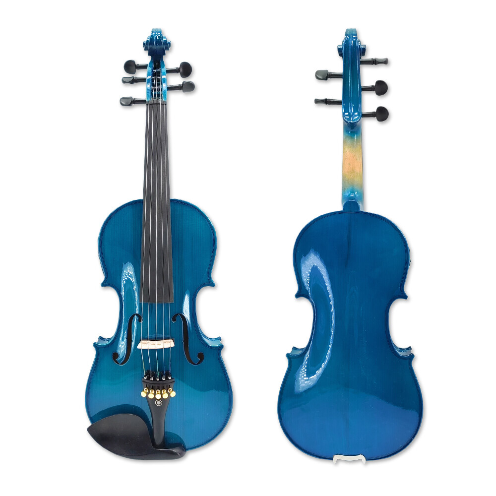 5 String Advanced Electric Acoustic Violin 4/4 Maple+Spruce Handmade Nice Tone