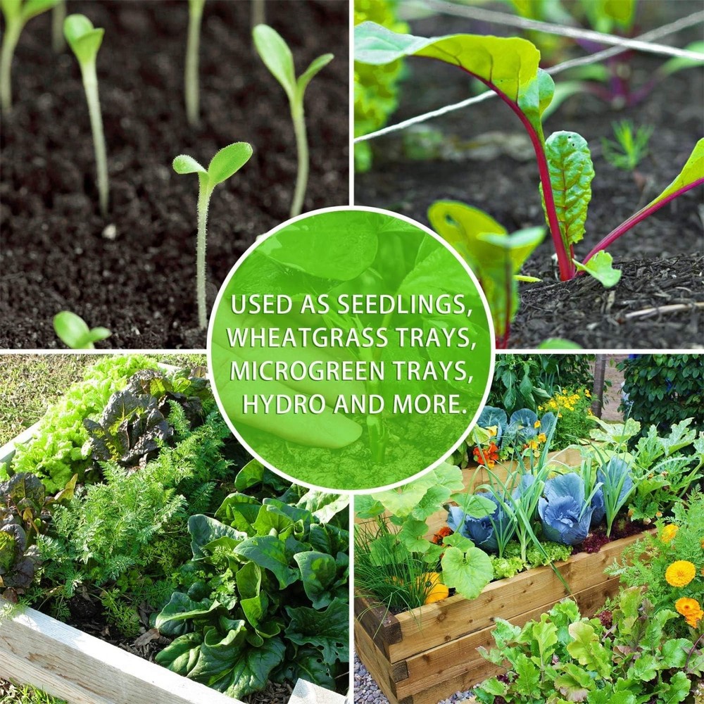 10 Pack Seed Starter Tray Reusable Plastic Plant Seedling Starter Trays Thickene