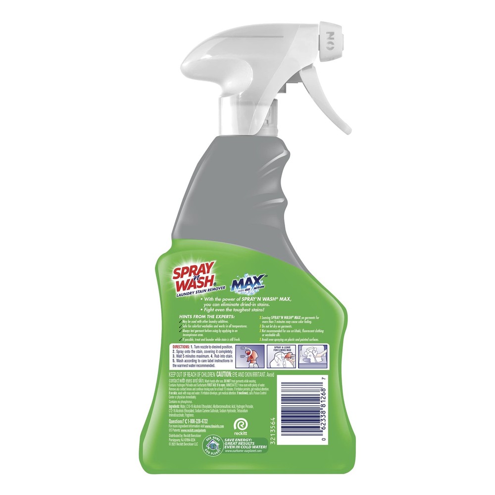 Max Laundry Strain Remover 16 oz, Packaging May Vary