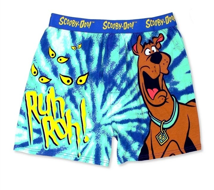 🍕 Scooby Doo Mystery Machine Tie Dye Men's Boxer Size Large🆕️