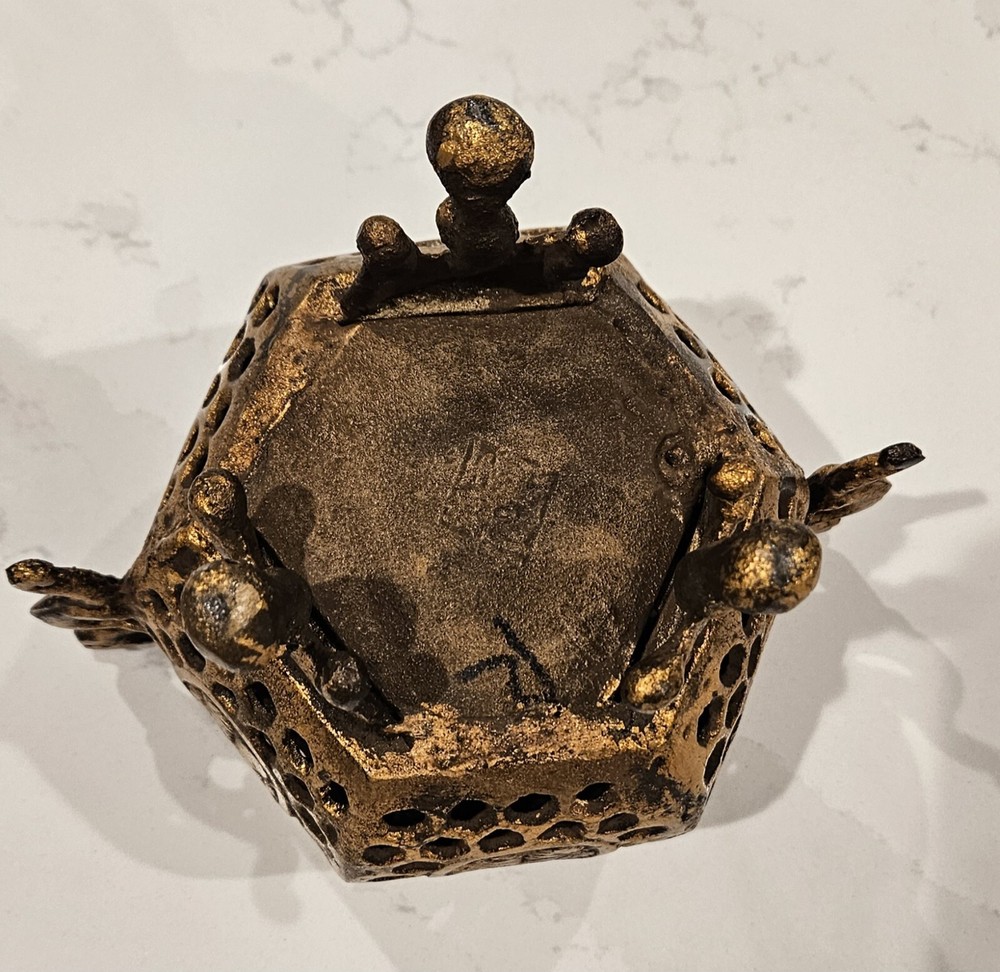 Antique Asian Cast Iron Incense Burner
