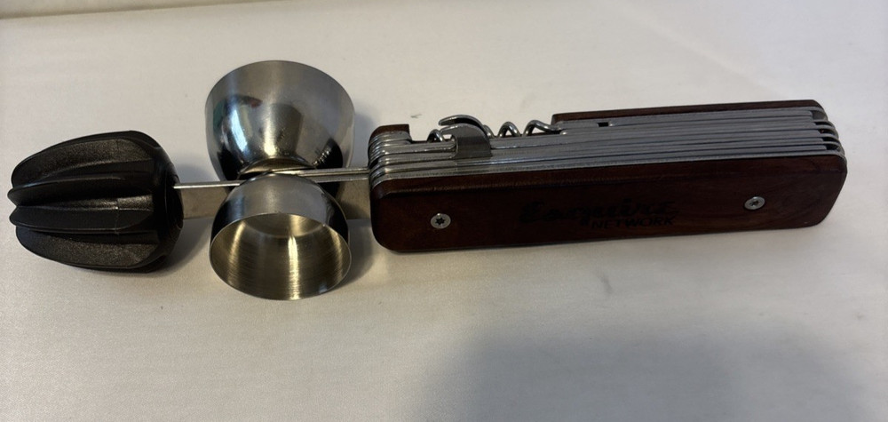 Esquire Network 9 IN 1 COCKTAIL MULTI TOOL, BARTENDER MUST HAVE KITCHEN ITEM