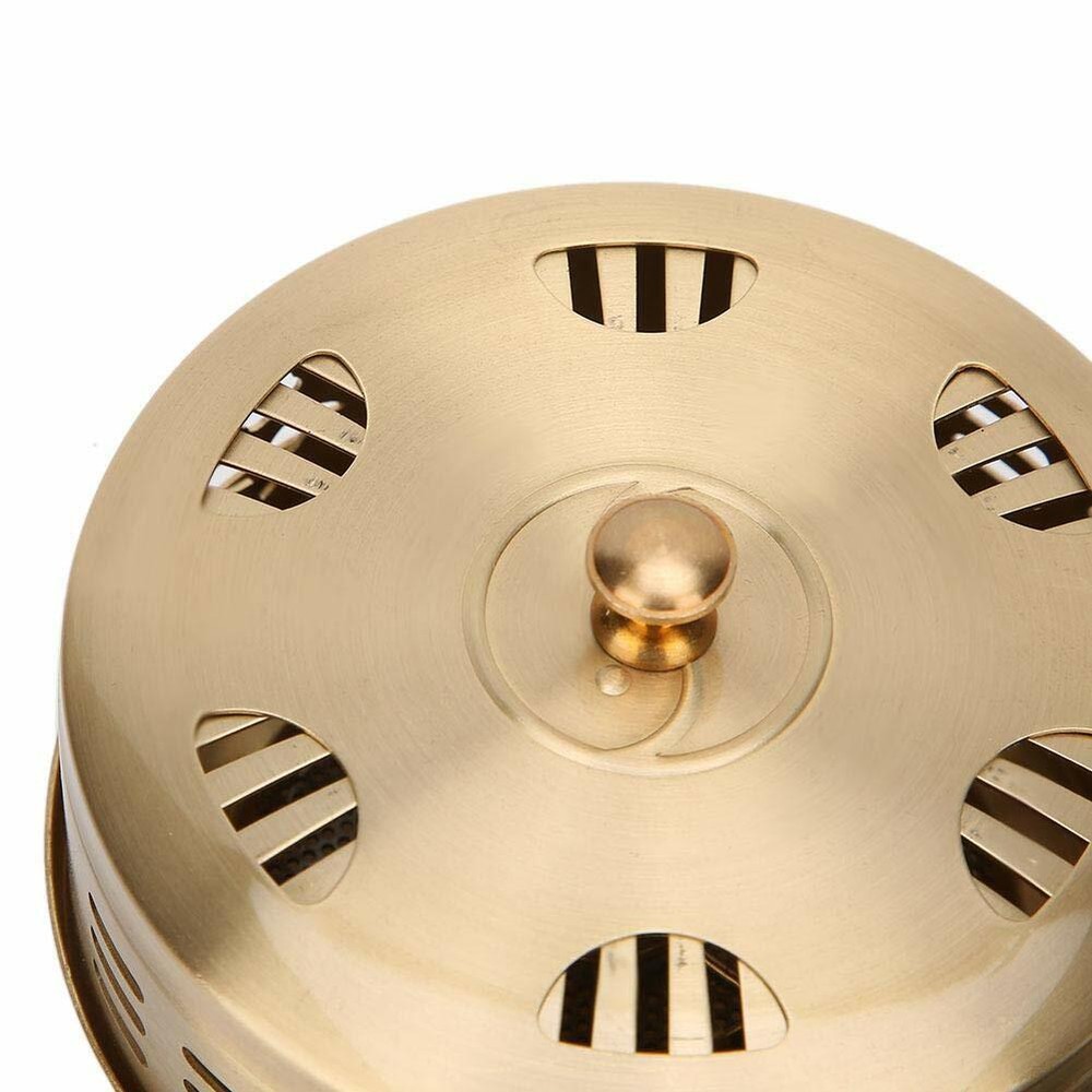 Traditional Pure Copper Handheld Moxibustion Box Moxa Article Therapy Handle艾灸工具