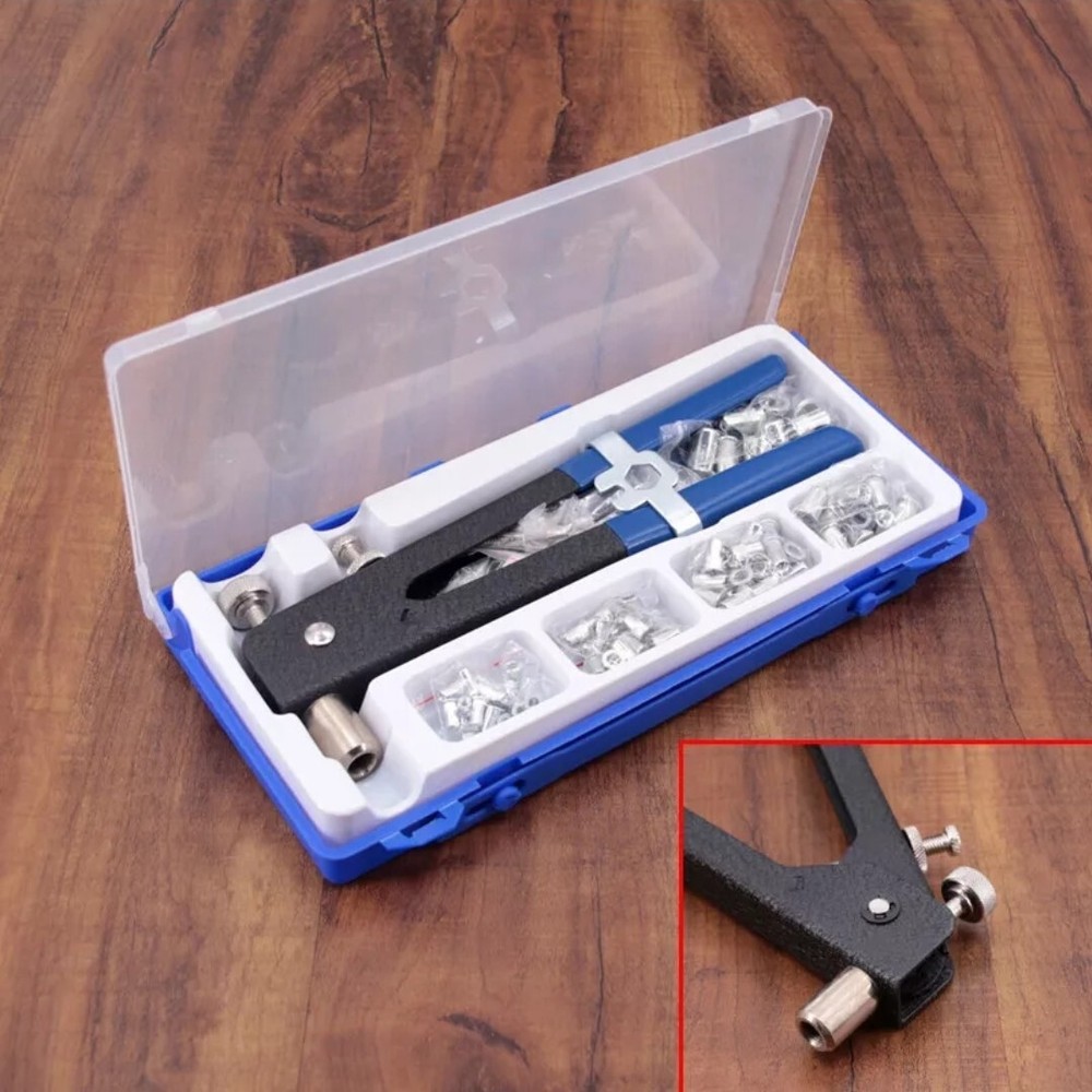 NUT RIVET INSERT TOOL GUN RIV NUT RIVET 86PCS Set Blind THREADED M3-M8 RIVETER