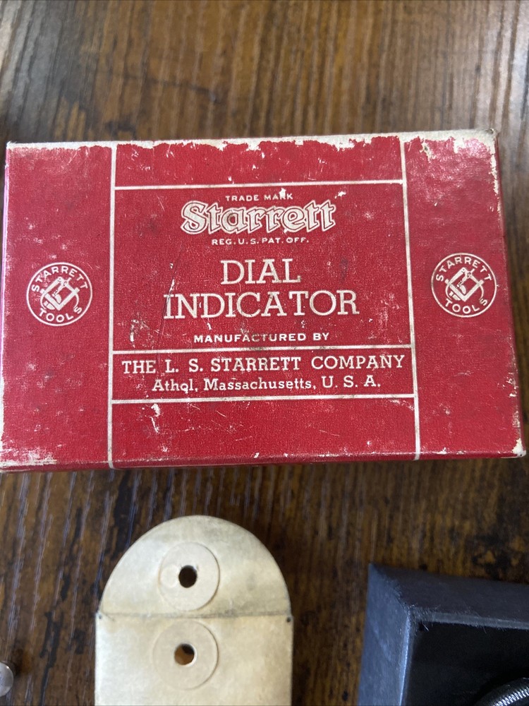 Starrett Dial Test Indicator 196B with Accessories, Original Box