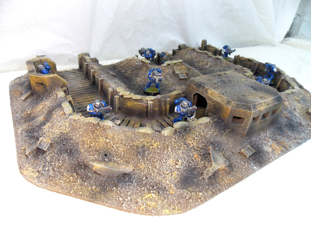WARGAMING TERRAIN PAINTED ADVANCE ORDERS TRENCH SYSTEM