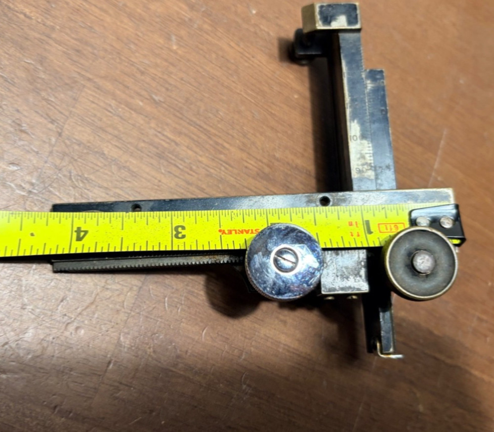 Vintage Spencer Mechanical Stage Microscope Accessory for Biological Laboratory