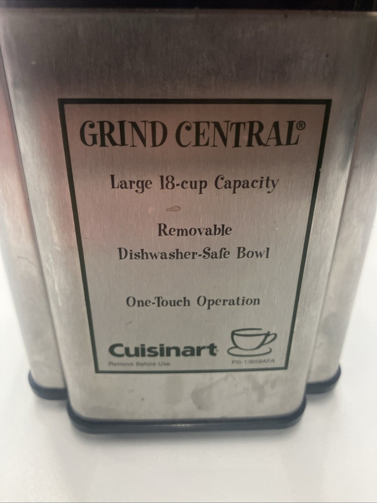 Cuisinart Grind Central Coffee Grinder 18 Cup Capacity Dcg-12bc