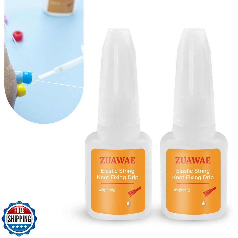 Jewelry Glue for Elastic String, Clear Craft Glue Elastic String