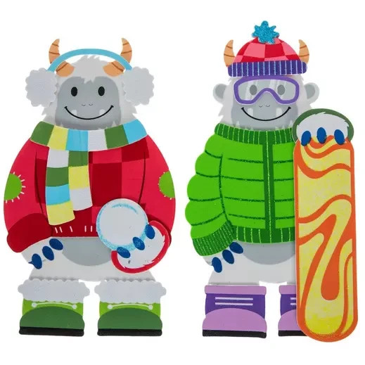 Yeti Foam Craft Kit Holiday makes 2