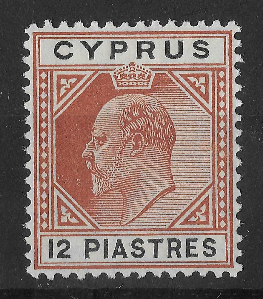 Cyprus 1906 EDVII 12pi SG69 Mint Cat£40