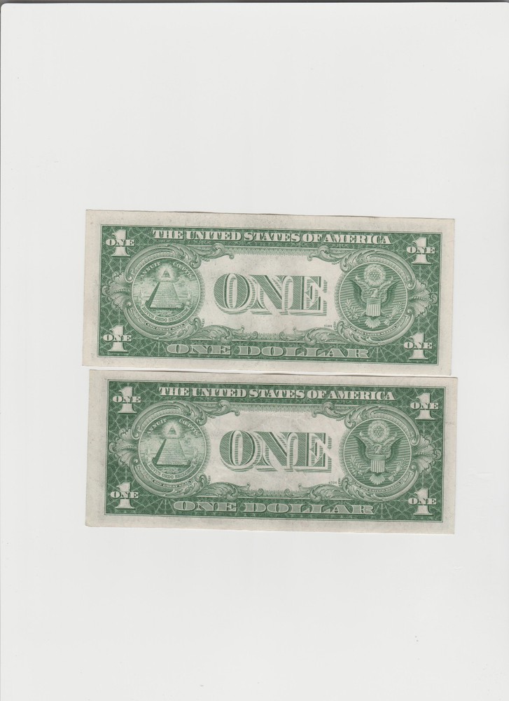 2 Lightly Circulated 1935 C&D Silver Certificates