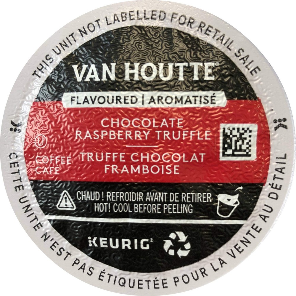 Van Houtte Chocolate Raspberry Truffle Coffee, Light 24 Count (Pack of 2)