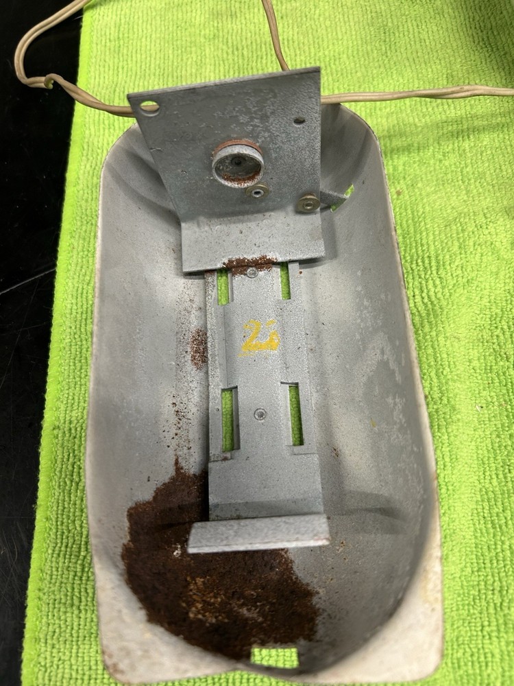 VINTAGE DELTA SEALED BEAM HEAD LIGHT AND HALF BATTERY BOX