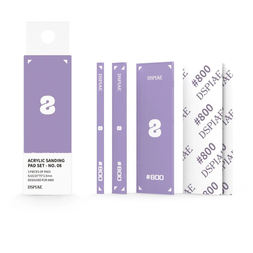 DSPIAE PT-SP08 Acrylic Sanding Pad Set-Purple