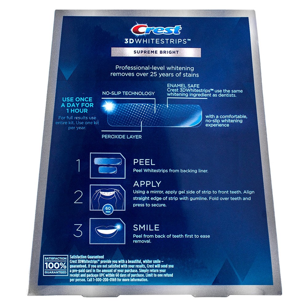 Crest 3D White Supreme FlexFit Whitestrips, 42 Strips