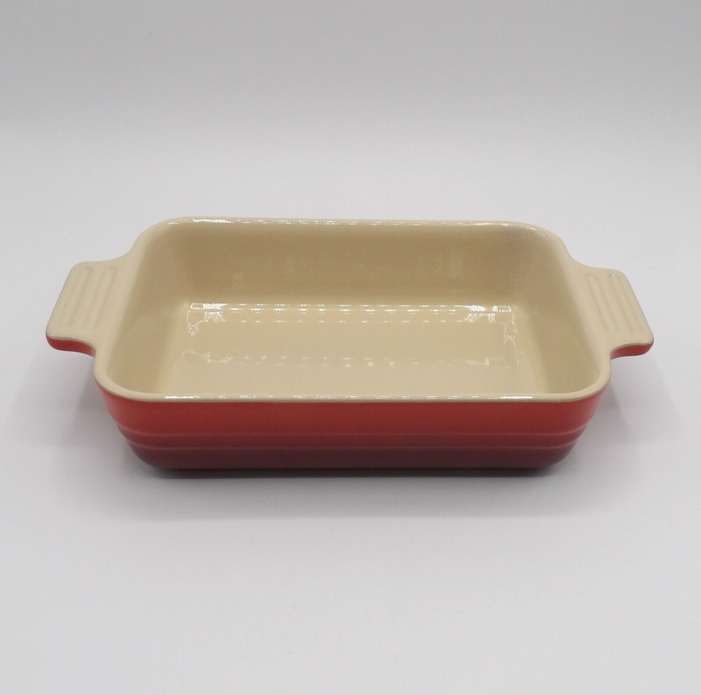 CERISE (CHERRY) BY LE CREUSET 7” RECTANGULAR BAKER BAKING DISH NEW
