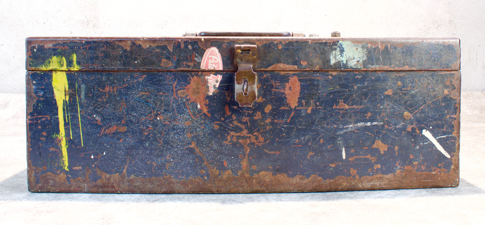 Vintage Hand Crafted Custom Metal Tool Box