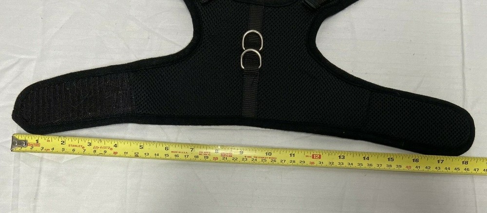 Puptech Soft Dog Harness And Leash Black