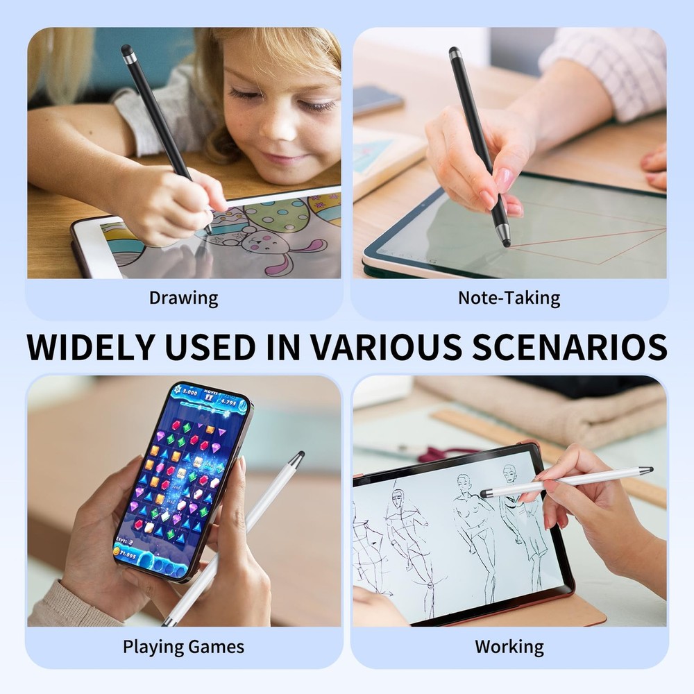 10Pcs Stylus Pen for Touchscreen Devices - Universal Compatibility