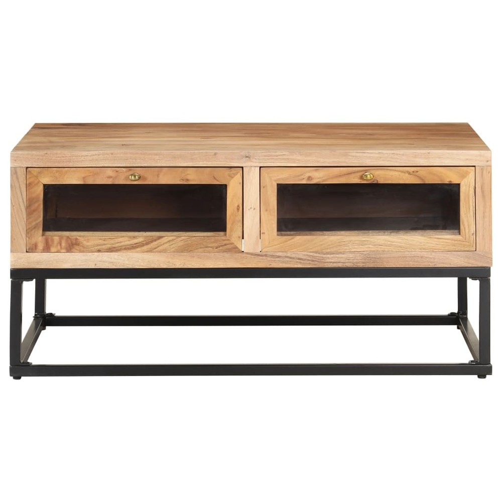Coffee Table End Table Side Sofa Table Solid Wood Acacia 35.4 Inch vidaXL