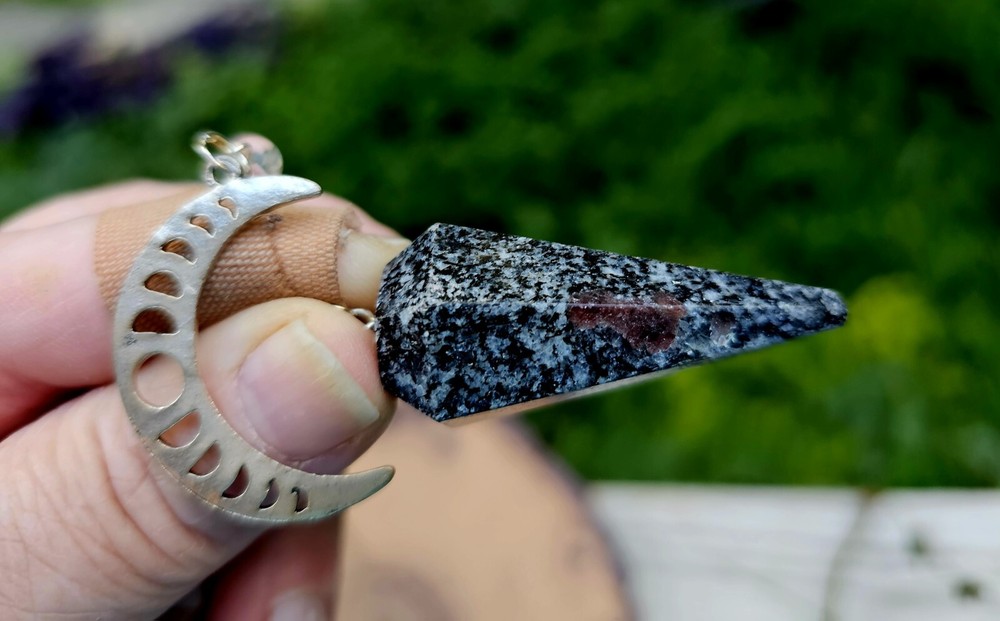 Spinal Matrix Pendulum with Moon Charm