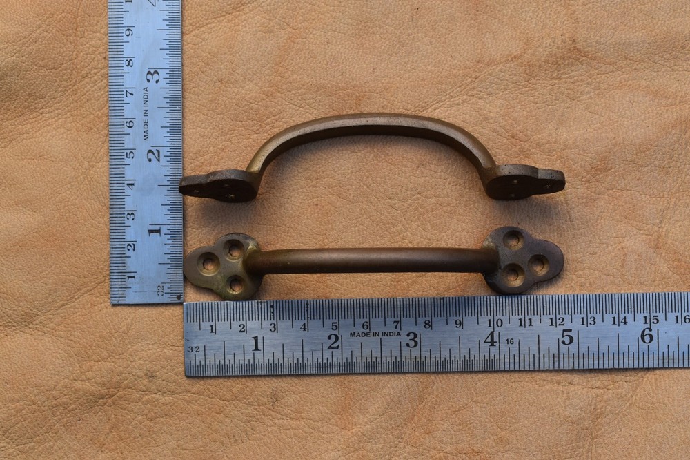 Cast Brass door gate Drawer Cabinet handle vintage pull handles Hardware 5 pcs